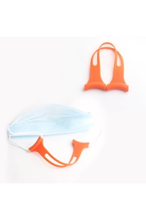 3Pcs Mask Hook Orange Lightweight Durable Mask Band Buckle for Comfortable Hanging