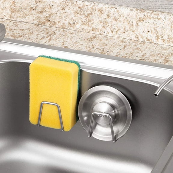 Supvox 3Pcs Punch Free Stainless Steel Sink Storage Rack Adjustable Draining Organizer