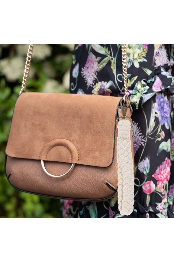 3Pcs Handwoven Key Wristlet Keychains in Assorted Colors for Decoration