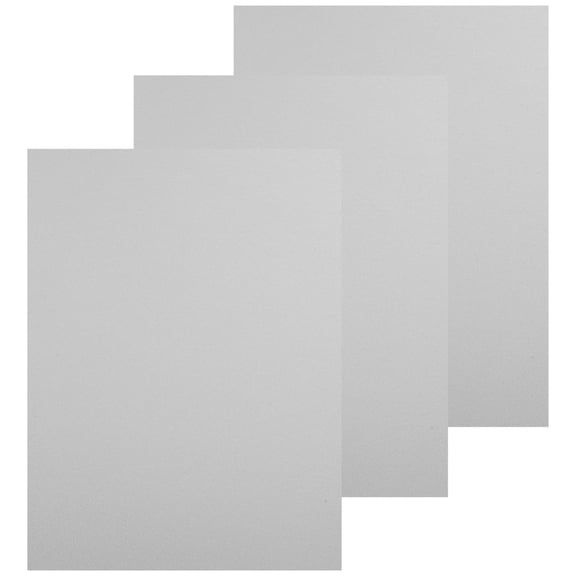 Supvox 3Pcs Sublimation Metal Photo Sign Blanks White Aluminum Sheets for Custom Wall and Desktop Decor