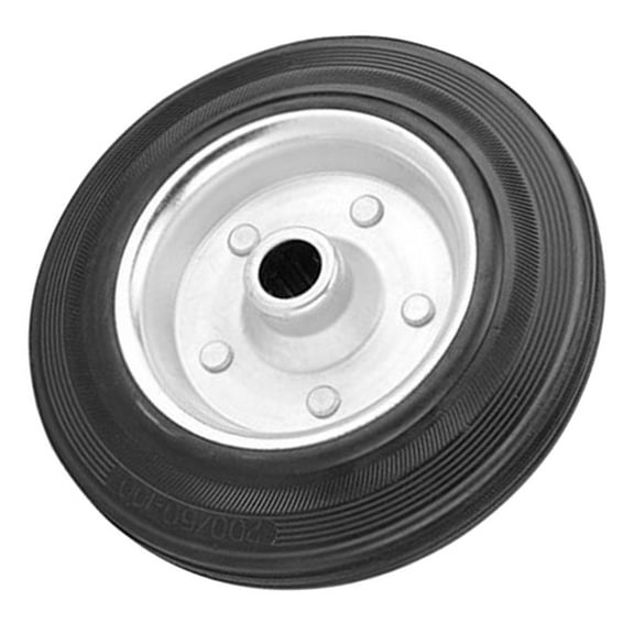 Supvox Heavy Duty Solid Rubber Swivel Caster Wheel Replacement for Carts, Smooth Rolling Cart Wheel