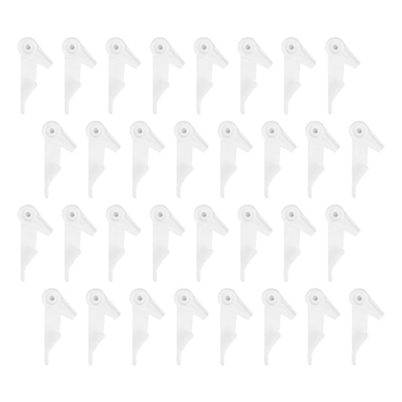 Supvox 40Sets Ceiling Light Buckles White Clips for Lamp Shade Mounting Accessories