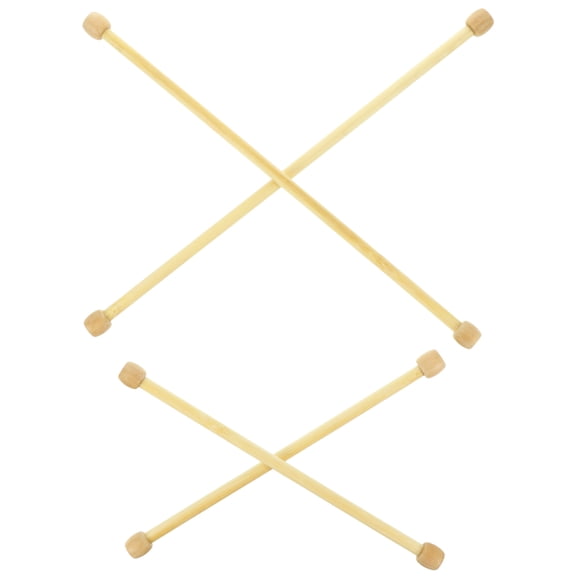 Supvox Bamboo Tapestry Rods Ivory Smooth Finish for DIY Projects 4Pcs