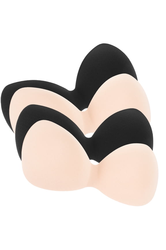 4Pcs Assorted Color Bra Cups Inserts with Washable Chinlon for Multiple Use Scenarios