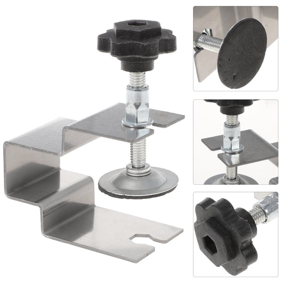 Supvox 4Pcs Cabinet Hardware Tool Silver Drawer Front Clamps with Even Force