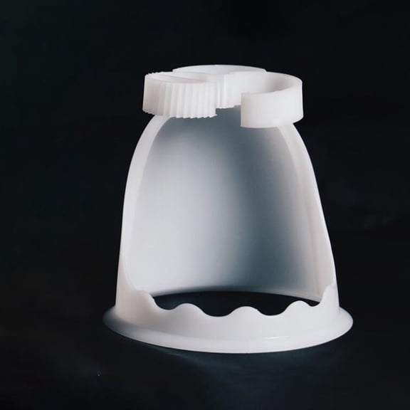 Supvox 4-Pack White Plastic Flower Arrangement Bases for Coffee Shop, Hotel, Event and Home Decoration