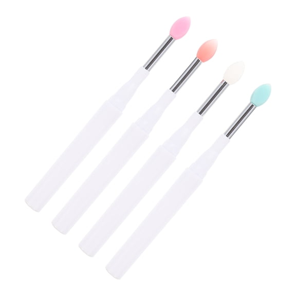 Supvox 4Pcs Silicone Lipstick Applicators Assorted Colors Makeup Accessories for Precise Lip Lines
