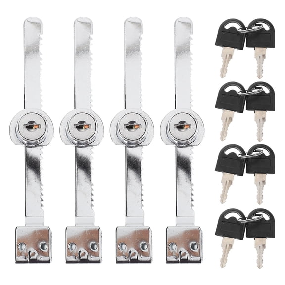 Supvox 4Pcs Magnetic Sliding Door Locks for Glass Cabinets with Convenient Operation