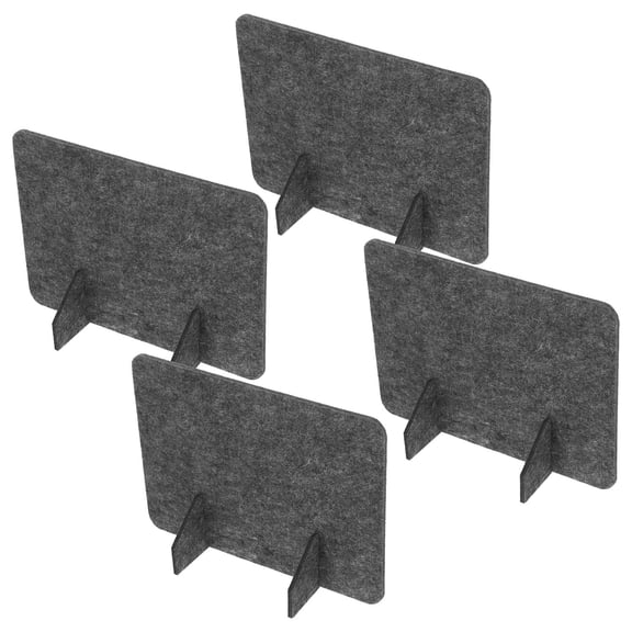 Supvox 4-Pack Dark Gray Felt Desk Dividers for Office, Classroom, Workspace Privacy, Noise Reduction and Enhancement Panels