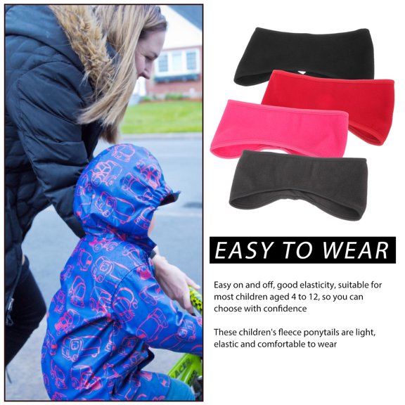 Supvox 4Pcs Breathable Sports Headband with Warm Ear Coverage for Winter Outdoor Exercise