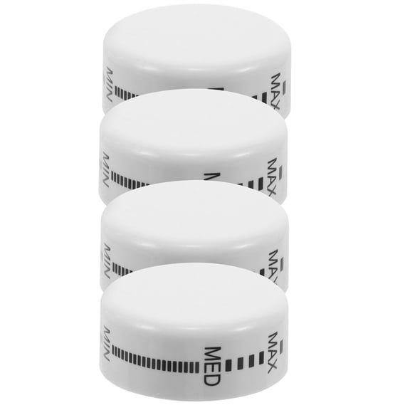 Supvox 4-Pack White Refrigerator Temperature Control Knobs Universal Replacement Caps for Freezer and Fridge Thermostat