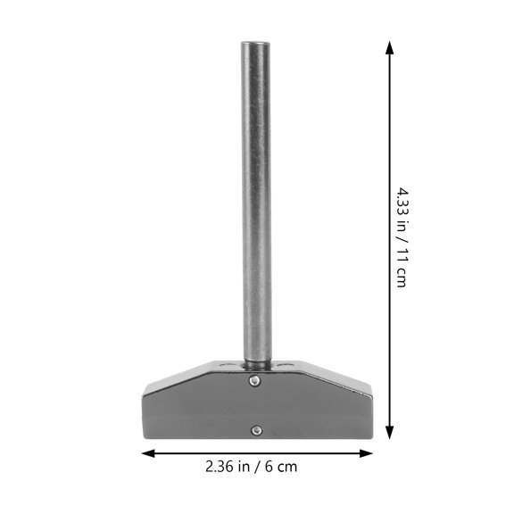 Supvox 1Set Black Alloy Guitar Fret Press Caul with Inserts for Precise Fretboard Installation