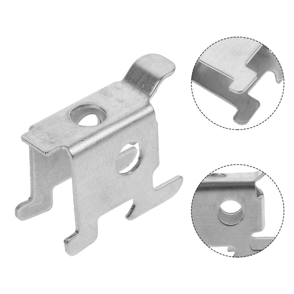 Supvox 4Pcs Metal Freezer Rack Clips for Robust Shelf Support in Commercial and Residential Refrigerators