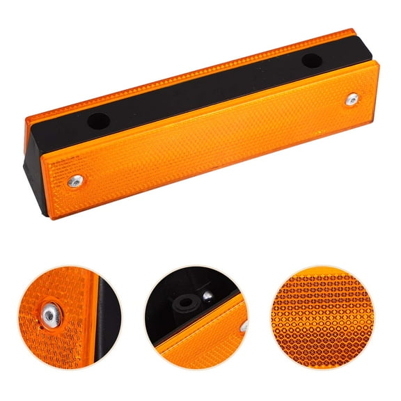 Supvox 4Set Stop Sign for Garage Plastic Yellow High Visibility Effective on and Into Tunnels