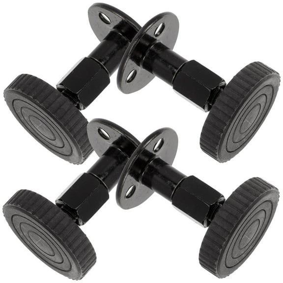 Supvox 4Pcs Black Headboard Stoppers with Adhesive Design for Adjustable Bed Frame Support