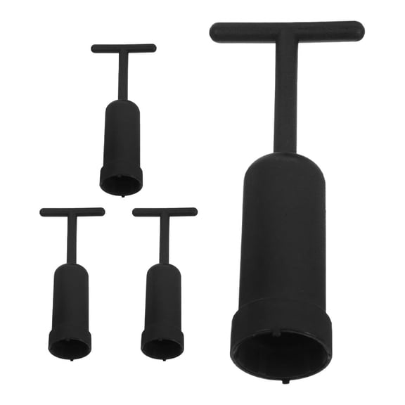 Supvox 4Pcs Black Plastic Light Bulb Removal Tool Socket Ring Wrench for G9 Lamp Holder Repair