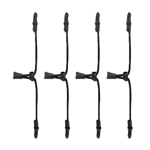 Supvox 4pcs Neck Mask Holder Nylon Black Elastic Comfort Daily Use