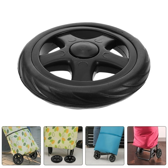 Supvox 4Pcs Plastic Swivel Cart Wheels for Shopping Cart Replacement Designed for Smooth Stair Navigation