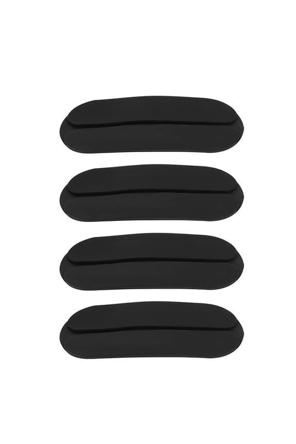 4Pcs Silicone Bra Strap Cushion Holders for Shoulder Comfort and Strap Prevention Black