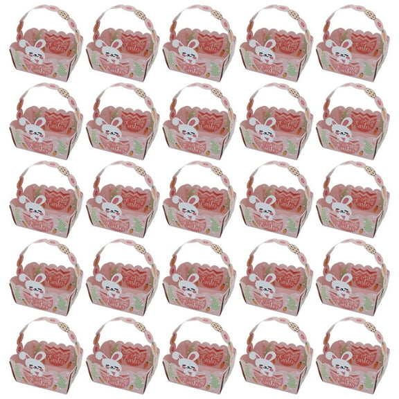 Supvox 50Set Cute Cookie Boxes Matte Coating Green Candy Storage Holder for Friends