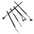 thumbnail image 1 of Supvox 5Pcs Black Fan Shaped Mascara Brush with Angled Lower Lash Brush for Precise Eyelash Application, 1 of 8