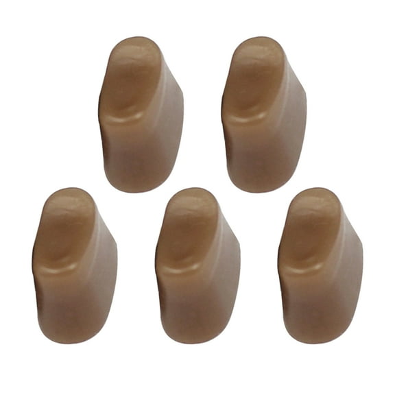 Supvox 5Pcs Smooth Flute Button Pads Light Brown Colloid Material for Flute Performance