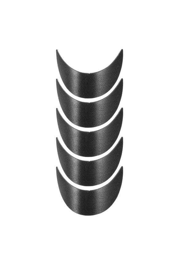 5-Pack Black Plastic Hat Brim Supports Baseball Cap Shaper Inserts for Hat Repair and Maintenance Projects