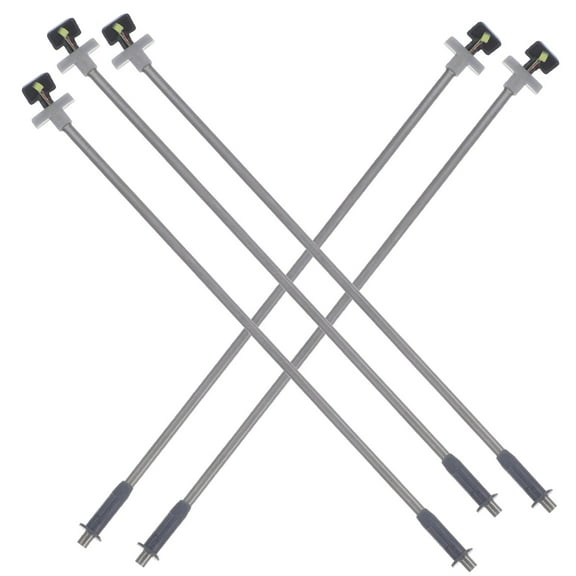 Supvox 5pcs Village Street Lights Assorted Color Metal ABS Decorative Lighting for Mini House Accessories