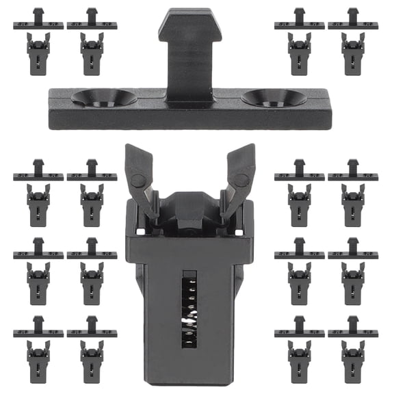 Supvox 60 Pieces of Garbage Can Lid Buckles Plastic Lock Replacement Latches for Outdoor Use