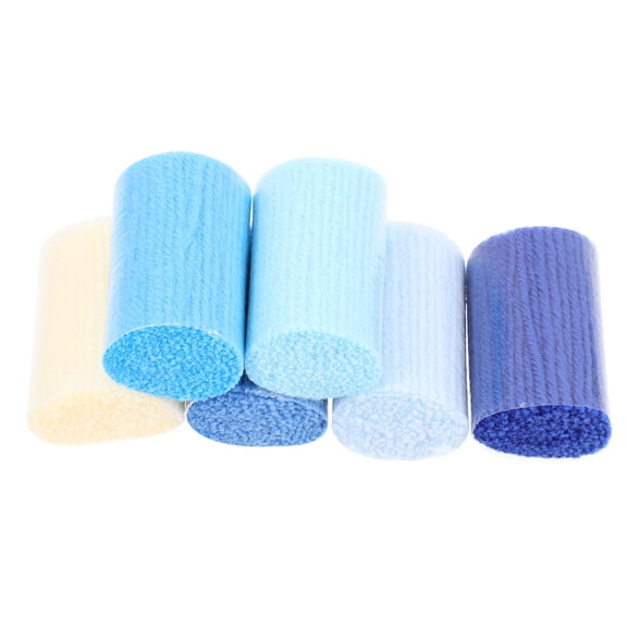 Supvox 6Pcs Decorative Latch Hook Yarn Multi Color Acrylic Fiber for Carpet and Pillowcases