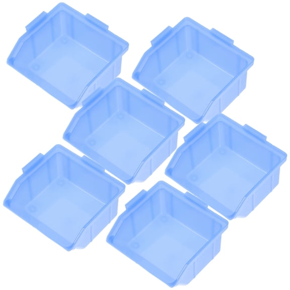 Supvox Small Organizer Box Workshop Use Blue 6pcs