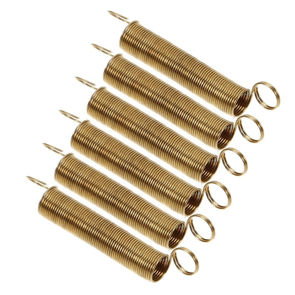 Supvox 6Pcs Mechanical Clock Extension Springs Golden Alloy for Accurate Timekeeping Replacement