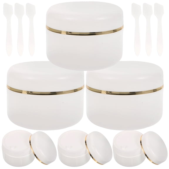 Supvox 6Pcs Small Lotion Containers with Lids for Cream Storage and Travel PP Plastic