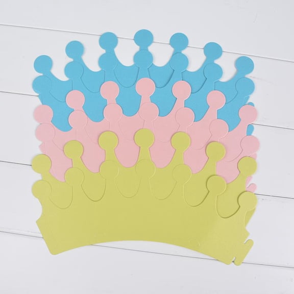 Supvox 6Pcs Blue Birthday Paper Cap Party Hats with Unique Style for Fun Birthday Events