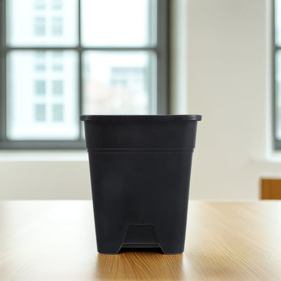 Supvox Root Control Flowerpots, Black Plastic, for Home Planting, 6Pcs