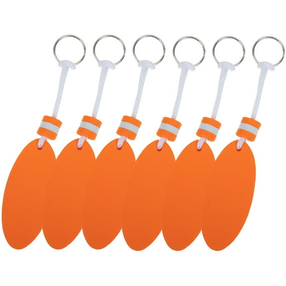 Supvox 6Set Surfboard Pendant Keychains Orange EVA Fashionable for Boating Activities