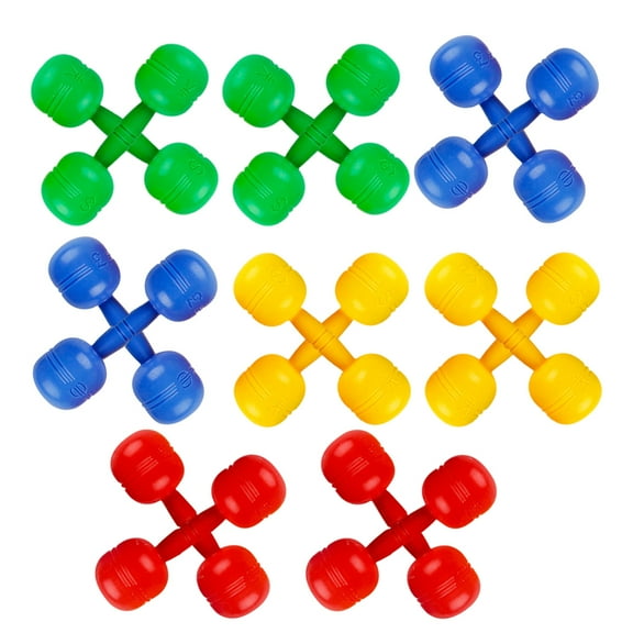 Supvox 8 Pairs Training Children Weights Plastic Compact Size for Exercising