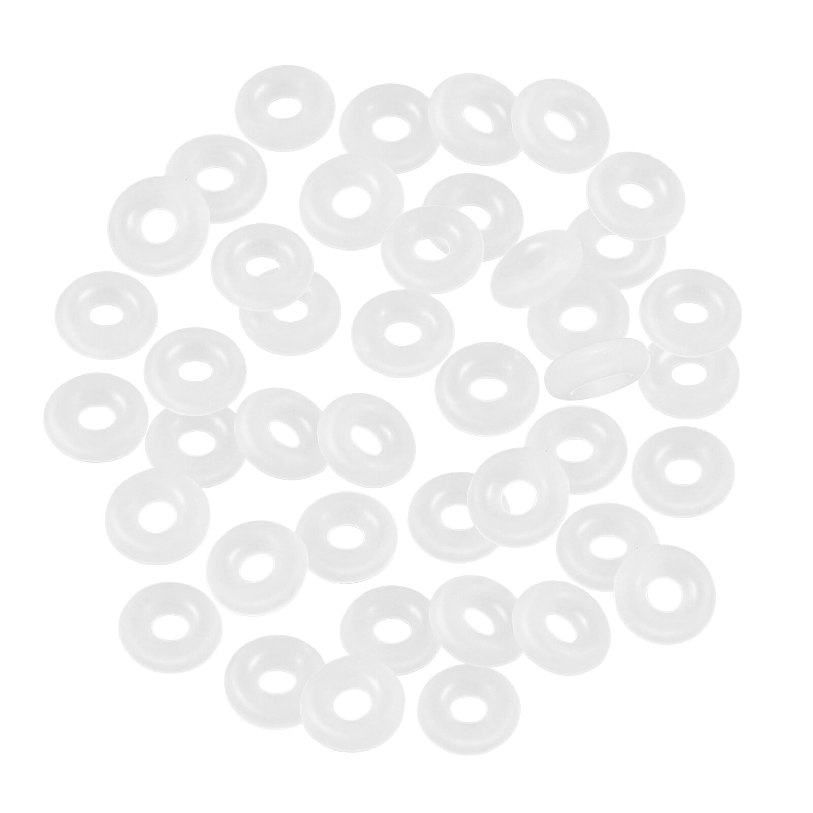 SEWACC 80pcs Charm Bracelet Spacers Silicone Beads Bracelet Spacer Beads  Gasket Rubber Rings Adjuster Beads Spacer o Rings Bead Spacer Stopper Beads
