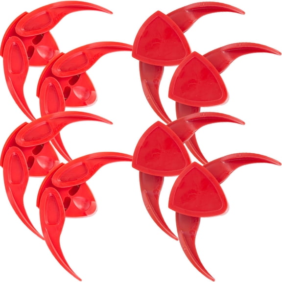Supvox 8-Piece Melon Seed Peeling Tool Set for Home Use, Lightweight Red Shell Opener, Easy and Efficient Seed Sheller