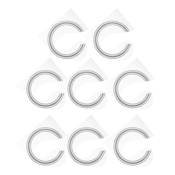 Supvox Black PVC Classical Guitar Sound Hole Stickers, Circular Guitar Decoration Accessories