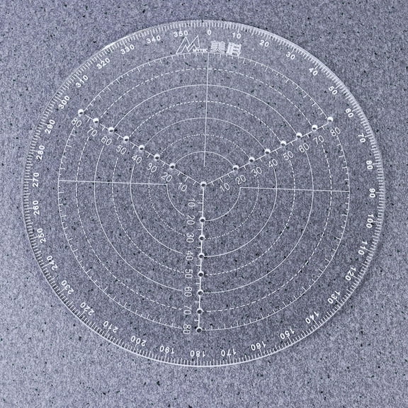Supvox Accurate Center Point Marking Tool Acrylic Woodworking Compass 1Pack