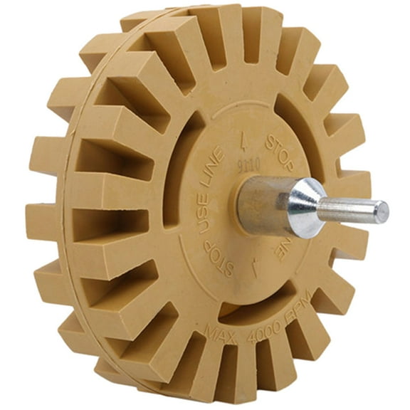 Supvox Khaki Rubber Eraser Wheel for Auto Adhesive Removal Car Decal Remover Tool