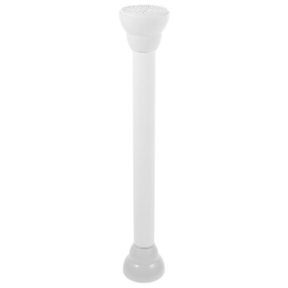 Supvox Adjustable White Tension Curtain Rod for Bathroom Shower and Clothes Drying Without Drilling