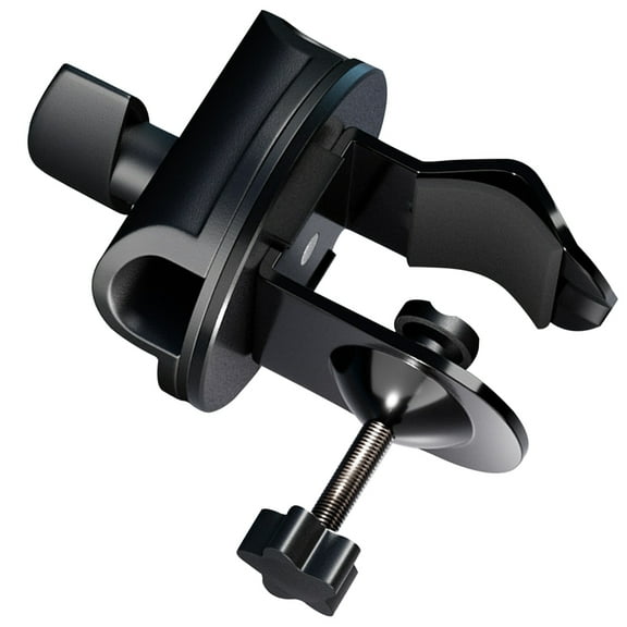 Supvox Black Mic Clip for Stands Adjustable Microphone Boom Arm Desk Mount Clamp
