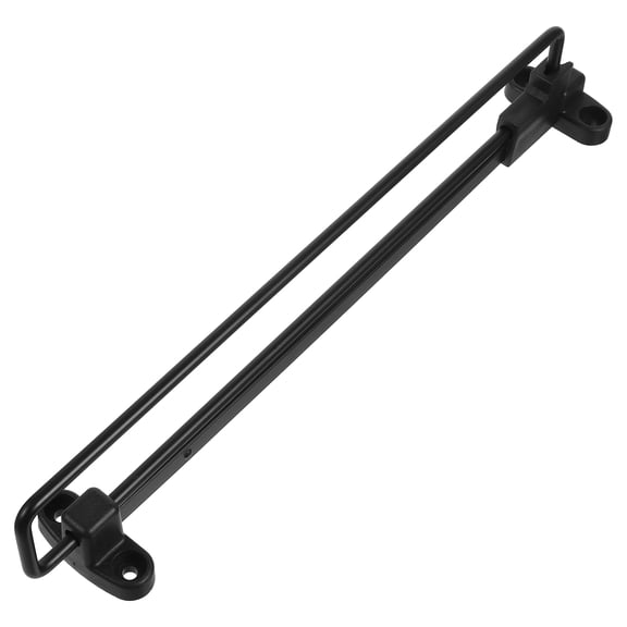 Supvox Black Telescoping Pull-Out Clothes Rail with Iron and Plastic for Home Closet Organization and Space Saving