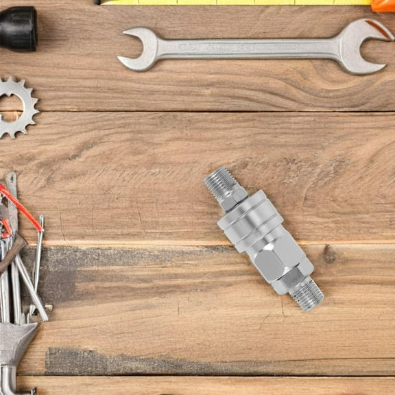 Supvox Air Tool Fittings Hydraulic Quick Coupler Silver Alloy Steel for Automotive Applications 1Pcs