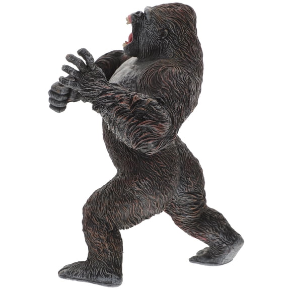 Supvox Animal Figurines Chimpanzee Figurine Detailed Animal Figures Black 1Set for Kids Parties