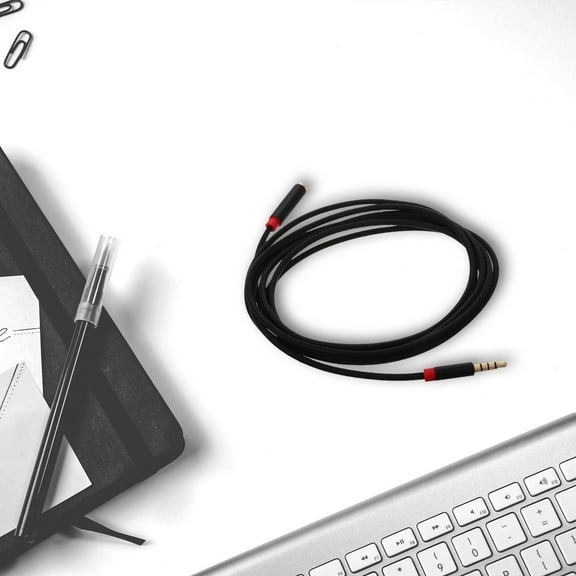 Supvox Back to School Long Audio Cable Woven Mesh 1Set 78.7In