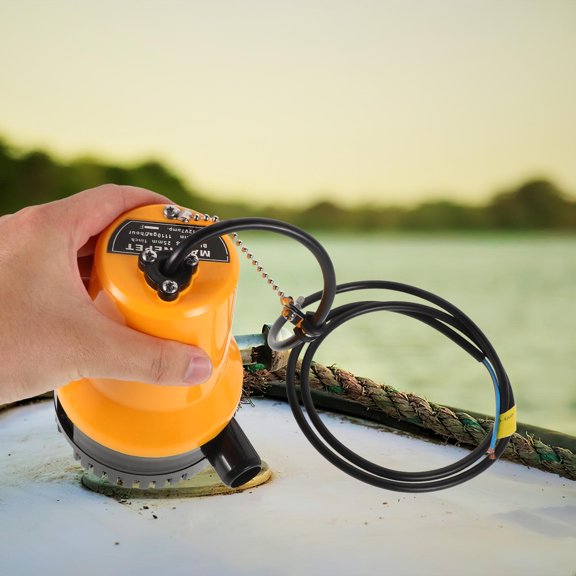 Supvox Submersible Auto Bilge Pump for Boats, Compact Plastic Design, Efficient Water Removal, 1 Set