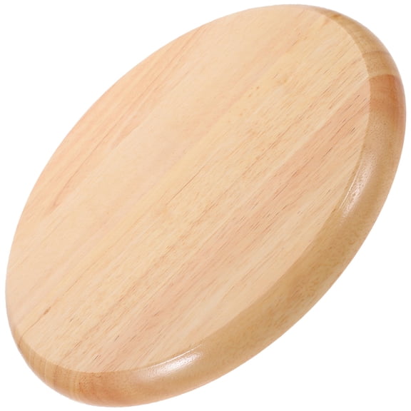 Supvox Light Yellow Round Wooden Stool Seat Replacement for Bar Stools, and Easy to Assemble Accessory
